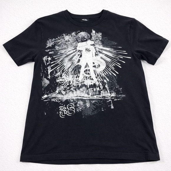 E & M Other - RS by Ryan Sheckler‎ Men's Graphic T-Shirt Size M Black White Grunge Skater Tee